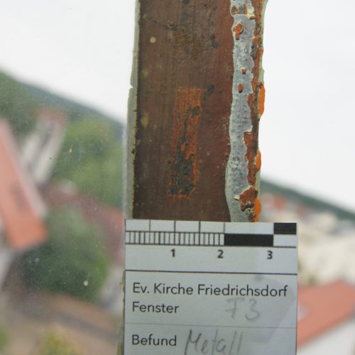 Friedrichsdorf Hugenottenkirche Bestands- und Fassadenuntersuchung Restaurierung durch Conservation Pool