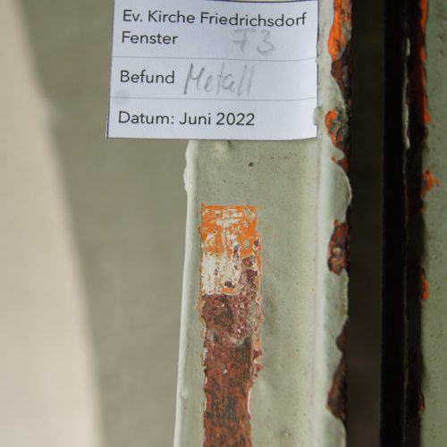 Friedrichsdorf Hugenottenkirche Bestands- und Fassadenuntersuchung Restaurierung durch Conservation Pool