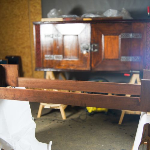 Brandschrank bei Restaurierung Kiedrich Kirche St. Valentinus
