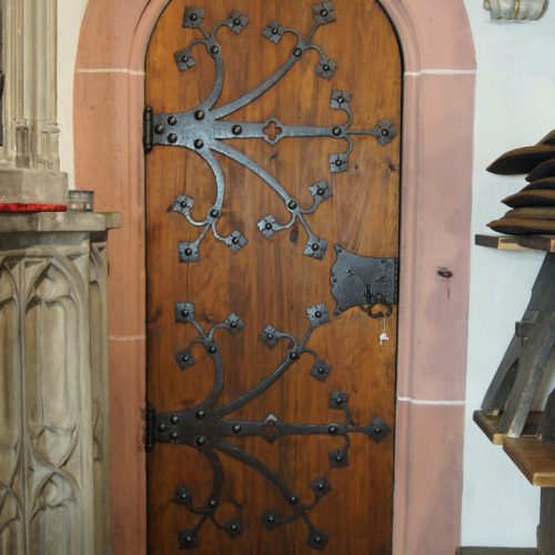 Türe Restaurierung Kiedrich Kirche St. Valentinus durch Conservation Pool