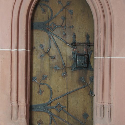 Türe Restaurierung Kirchenausstattung Kiedrich Kirche St. Valentinus durch Restaurierungsatelier Conservation Pool