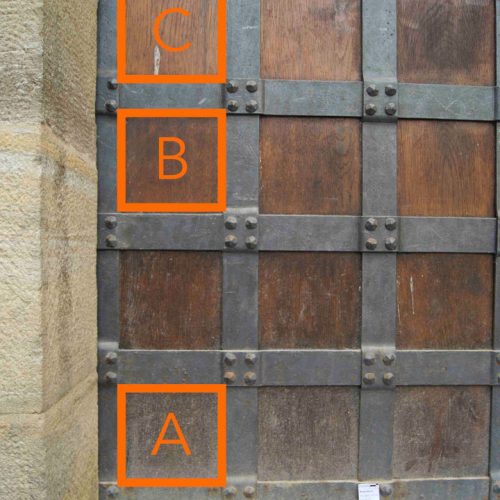 Befundung Holztür Kloster Eberbach Bestandsaufnahme durch Conservation Pool