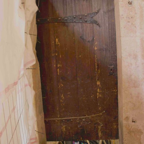 Holztür Basilika Kloster Eberbach Bestandsaufnahme durch Conservation Pool