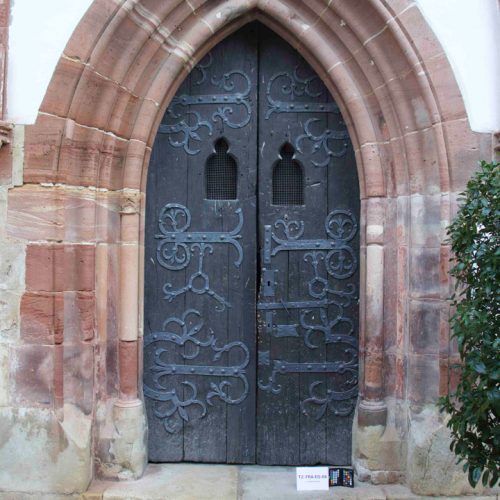 Holztür Ostflügel Kloster Eberbach Bestandsaufnahme durch Conservation Pool