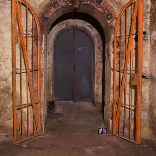 Holztür Ostflügel Kloster Eberbach Bestandsaufnahme durch Conservation Pool