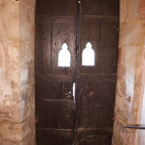 Holztür Ostflügel Kloster Eberbach Bestandsaufnahme durch Conservation Pool