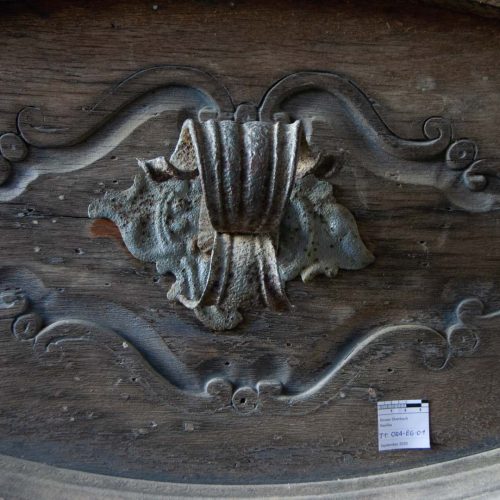 Orangerie Kloster Eberbach Fachbegleitung Nahaufnahme Holztüre Restaurierung Konservierung durch Conservation Pool