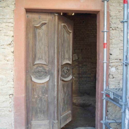 Orangerie Kloster Eberbach Fachbegleitung Holztüre Restaurierung Konservierung durch Conservation Pool