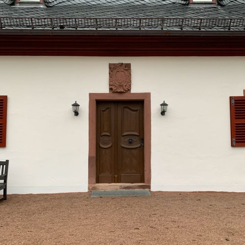 Orangerie Kloster Eberbach Fachbegleitung Holztüre Restaurierung Konservierung durch Conservation Pool