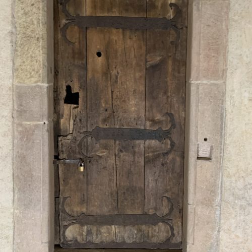 Holztür Basilika Kloster Eberbach Bestandsaufnahme durch Conservation Pool