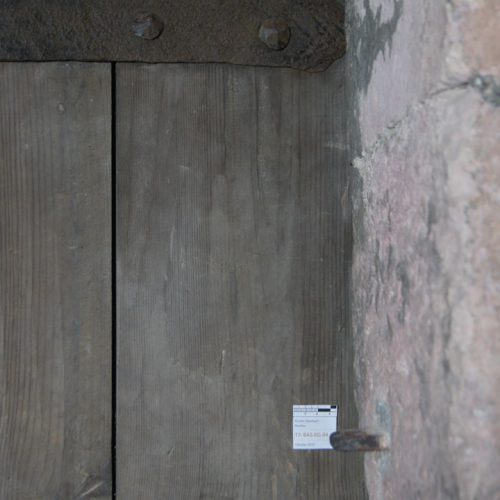 Holztür Basilika Kloster Eberbach Bestandsaufnahme durch Conservation Pool