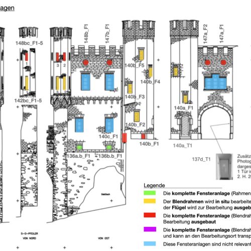 Plan Fachbauleitung Schloss Stolzenfels