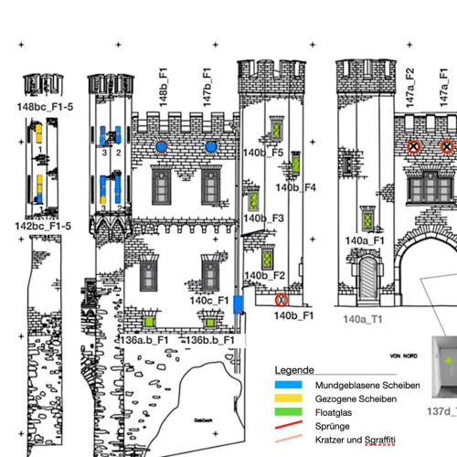Plan Fachbauleitung Schloss Stolzenfels