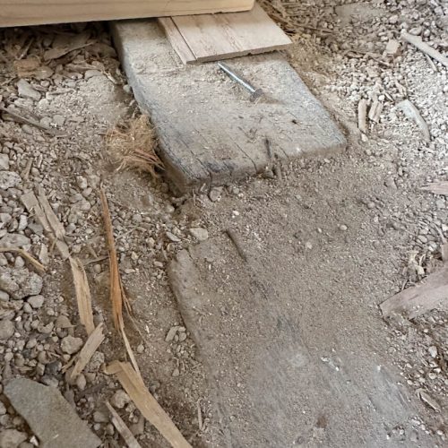 Baustelle Torwächterhaus Holzboden