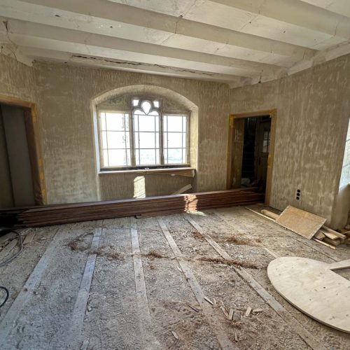 Innenraum Torwächterhaus ohne Boden