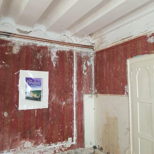 Torwächterhaus Fachbauleitung Holzausstattung Innenraum vor der Restaurierung