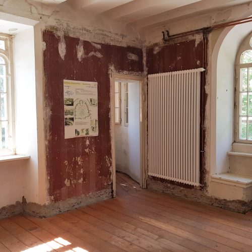 Torwächterhaus Fachbauleitung Holzausstattung Innenraum vor der Restaurierung