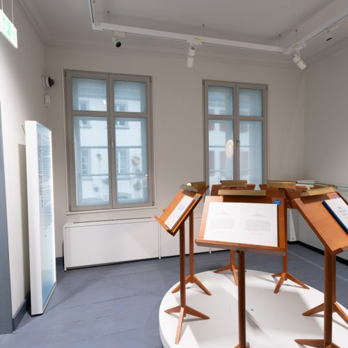 Schumann-Haus Museum von innen, Restaurierung Fenster Conservation Pool