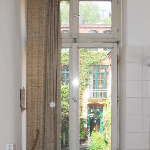 Innenansicht Schumann-Haus Museum Düsseldorf, Fenster vor der Restaurierung und Konservierung durch Conservation Pool