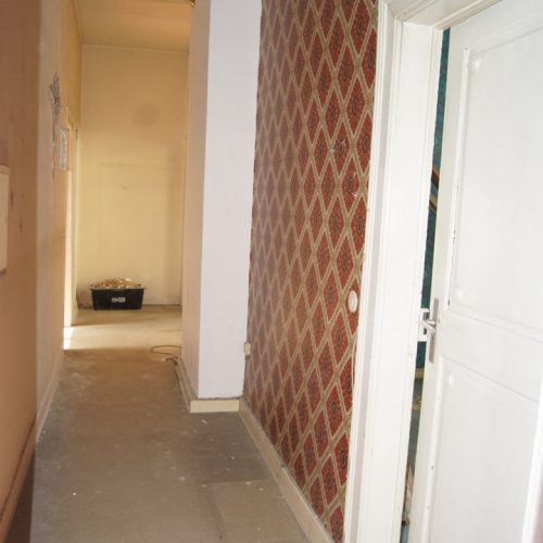 Innenansicht Schumann-Haus Museum Düsseldorf, Türrahmen vor der Restaurierung und Konservierung durch Conservation Pool