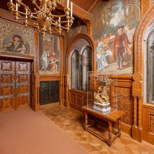 Conservation Pool: Restaurierung der Holzvertäfelungen im Speisezimmer von Schloss Neuschwanstein.