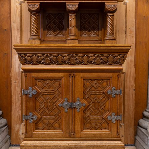 Holzobjekt aus dem Speisezimmer des Schloss Neuschwanstein
